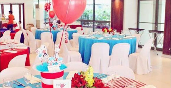 Cat In the Hat Birthday Party Decorations Kara 39 S Party Ideas Cat In the Hat Party Planning Ideas