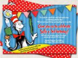 Cat In the Hat Birthday Party Invitations Items Similar to Cat In the Hat Birthday Party Invitation
