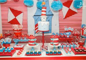 Cat In the Hat Decorations for Birthday Kara 39 S Party Ideas Cat In the Hat Birthday Party Via Kara