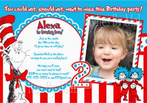 Cat In the Hat First Birthday Invitations Cat In the Hat Birthday Invitations Dolanpedia