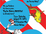 Cat In the Hat First Birthday Invitations Cat In the Hat Birthday Party Invitations Eysachsephoto Com