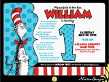 Cat In the Hat First Birthday Invitations Nealon Design Cat In the Hat First Birthday