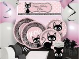 Cat themed Birthday Party Decorations Kitty Cat Diva Personalized Banner Shindigz