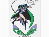 Catwoman Birthday Card Catwoman Logo Green Greeting Card Zazzle