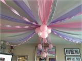 Ceiling Decorations for Birthday Party Ceiling Decoration Using Plastic Tablecloths Streamers