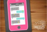 Cell Phone Birthday Cards Printable Cell Phone Text Message Chalkboard Birthday