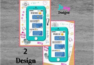 Cell Phone Birthday Invitations Tween Teen Cell Phone Birthday Invitation by Jsdaydesigns