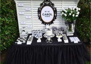 Chanel Birthday Decorations 40th Birthday Party Chanel theme Ideas