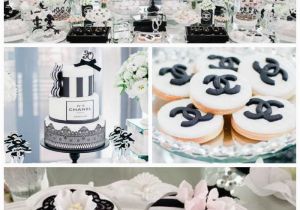 Chanel Birthday Decorations Kara 39 S Party Ideas Chanel Inspired 30th Birthday Party