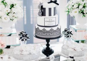 Chanel Birthday Decorations Kara 39 S Party Ideas Chanel Inspired 30th Birthday Party