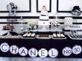 Chanel Birthday Decorations Oh Sugar events Chanel Birthday Party