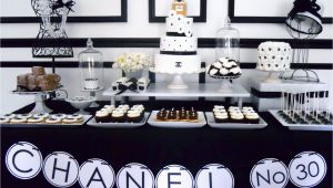 Chanel Birthday Decorations Oh Sugar events Chanel Birthday Party