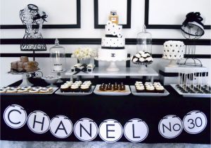 Chanel Birthday Decorations Oh Sugar events Chanel Birthday Party