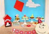 Charlie Brown Birthday Decorations Kara 39 S Party Ideas Peanuts Charlie Brown Birthday Party