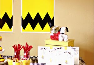 Charlie Brown Birthday Decorations Larissa Another Day A Charlie Brown Birthday Party