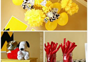 Charlie Brown Birthday Decorations Larissa Another Day A Charlie Brown Birthday Party