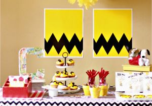 Charlie Brown Birthday Decorations Larissa Another Day A Charlie Brown Birthday Party