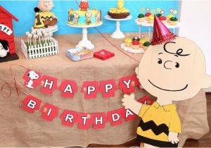 Charlie Brown Birthday Party Decorations Kara 39 S Party Ideas Peanuts Charlie Brown Birthday Party