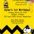 Charlie Brown Birthday Party Invitations Charlie Brown Birthday Invitation Sm events and Designs