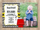 Charlie Brown Birthday Party Invitations Charlie Brown Birthday Invitation Snoopy for All Ages