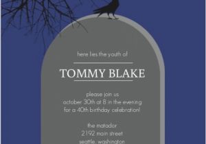 Cheap 40th Birthday Invitations 40th Birthday Invitation Halloween orderecigsjuice Info