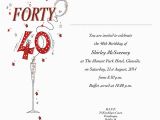 Cheap 40th Birthday Invitations Occasion Card 40 2w 40th Birthday Wedding Invitations