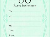 Cheap 80th Birthday Invitations Green 80th Birthday Party Invitation Jpg 585 873 80