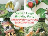 Cheap First Birthday Decorations Safari Jungle themed First Birthday Party Cheap Party