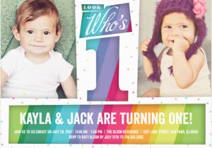 Cheap First Birthday Invitations Discount 1st Birthday Invitations for Twins Shutterfly