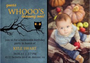 Cheap First Birthday Invitations Halloween themed First Birthday Party