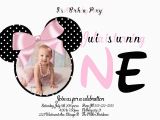 Cheap Minnie Mouse Birthday Invitations Minnie Mouse First Birthday Invitation Minnie Mouse