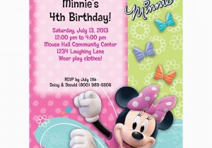 Cheap Minnie Mouse Birthday Invitations Minnie Mouse Personalized Invitation Each Discount