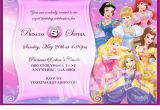 Cheap Princess Birthday Invitations Birthday Invitation Disney Princesses Birthday