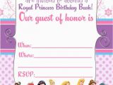 Cheap Princess Birthday Invitations Birthday Invitation Disney Princesses Birthday