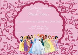 Cheap Princess Birthday Invitations Disney Princess Party Invitation Laura 39 S Crafty Life