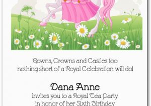 Cheap Princess Birthday Invitations Pink Mane Horse Princess Invitations