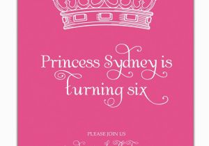 Cheap Princess Birthday Invitations Princess Birthday Invitation Pink Crown Princess Invitation