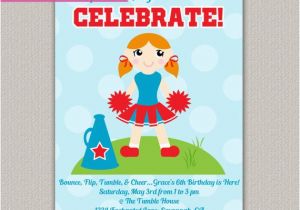 Cheerleading Birthday Invitations Cheerleading Kids Birthday Invitation by Enchanteddesigns4u