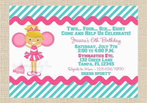 Cheerleading Birthday Invitations Sweet Little Cheerleader Birthday Invitations Set Of 12