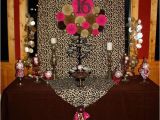 Cheetah Birthday Decorations Leopard and Hot Pink Sweet 16 Birthday Party Ideas Photo