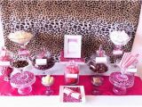 Cheetah Print Birthday Decorations Brown Pink Cheetah Print Birthday Party Ideas Cheetah