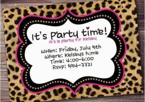 Cheetah Print Birthday Invitation Templates Bachelorette Party Invitations Your Party Starts Here