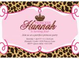 Cheetah Print Birthday Invitation Templates Free Printable Leopard Birthday Invitations