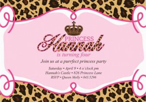 Cheetah Print Birthday Invitation Templates Free Printable Leopard Birthday Invitations