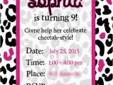 Cheetah Print Birthday Invitation Templates Super Simple Cheetah Birthday Party Ideas Overstuffed