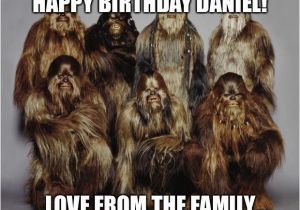 Chewbacca Birthday Meme Wookies Star Wars forest World Problems Imgflip