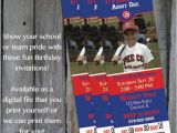 Chicago Cubs Birthday Invitations Chicago Cubs themed Birthday Invitation by