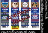 Chicago Cubs Birthday Invitations Chicago Cubs themed Birthday Invitation Tickets Baseball