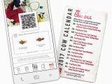 Chick Fil A Birthday Card 2018 Chick Fil A Calendar Card Equals Freebies All Year