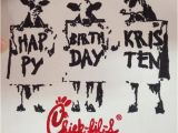 Chick Fil A Birthday Card Items Similar to Chick Fil A Birthday Card On Etsy